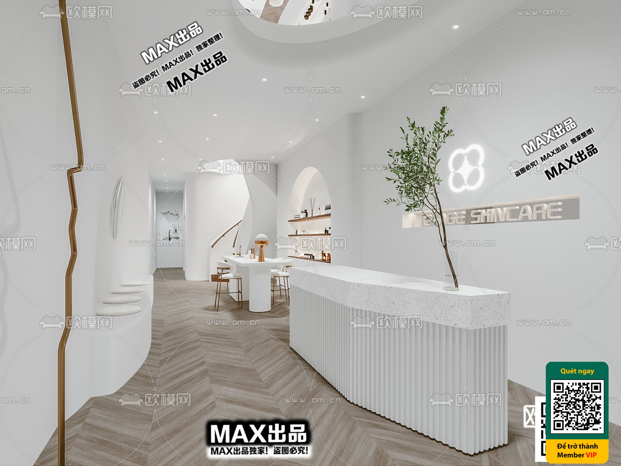 BEAUTY SALON – VRAY / CORONA – 3D MODEL – 4871 - thumbnail 1