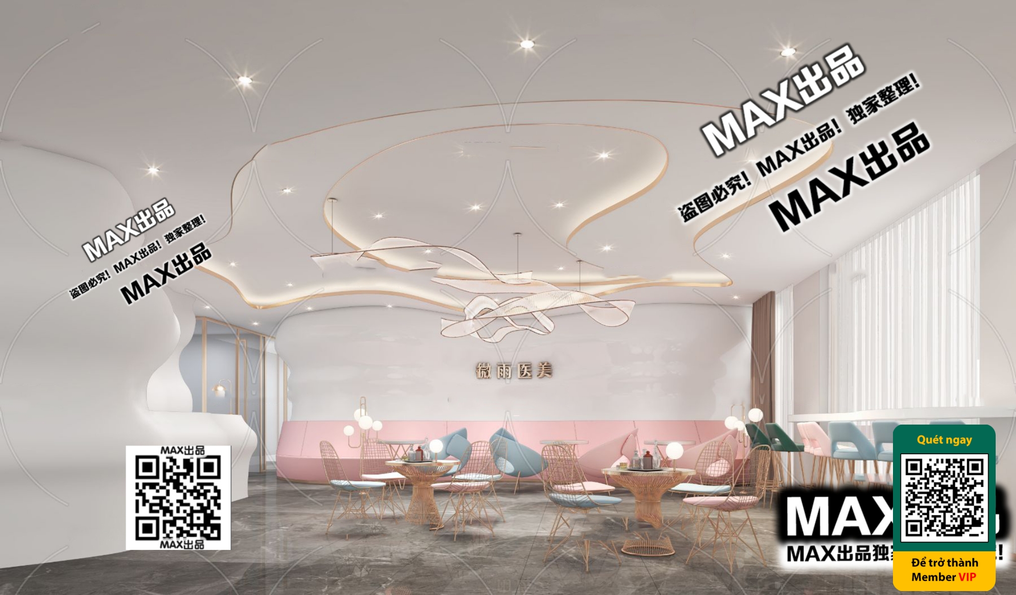 BEAUTY SALON – VRAY / CORONA – 3D MODEL – 4898 - thumbnail 1