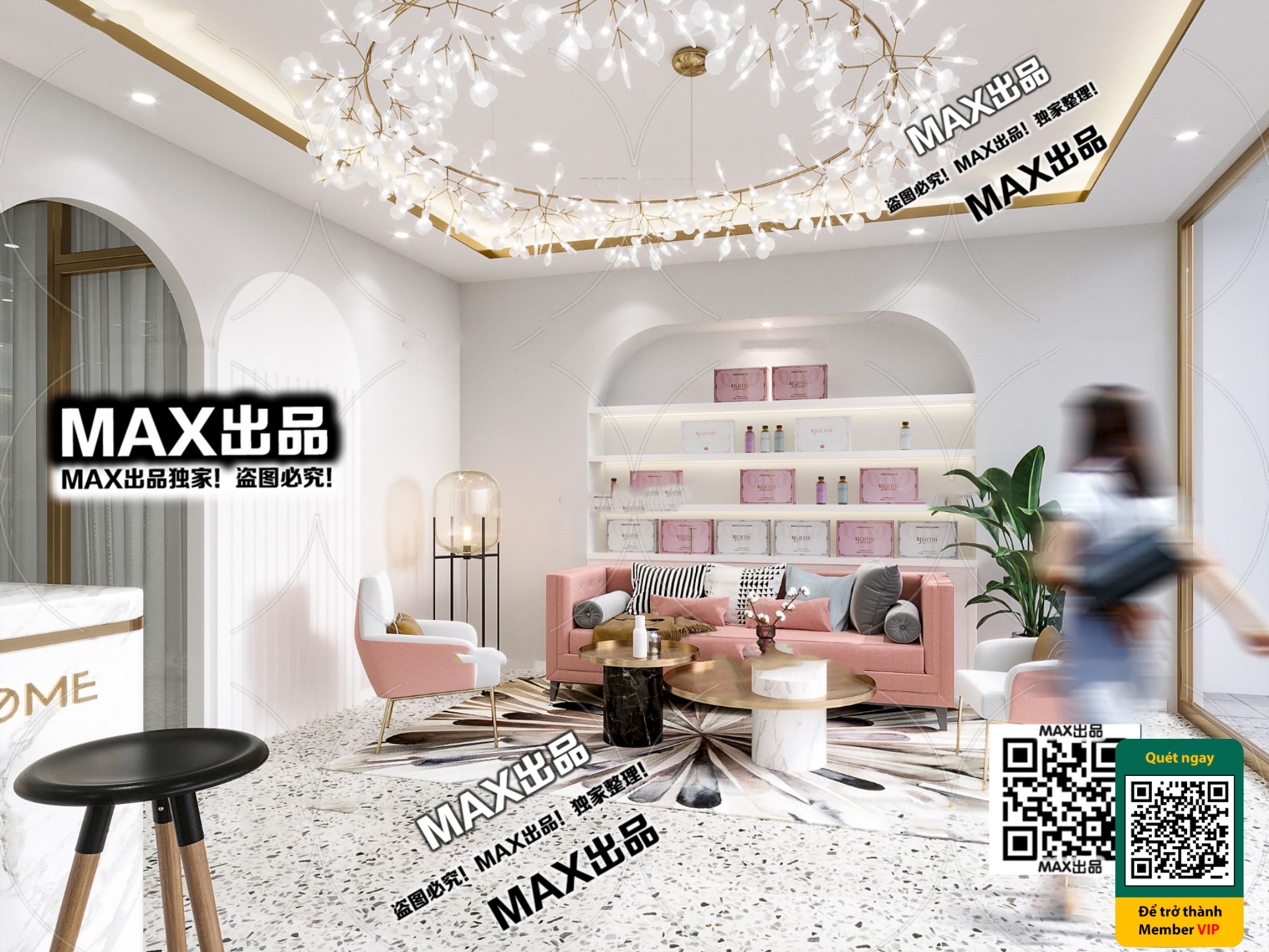 BEAUTY SALON – VRAY / CORONA – 3D MODEL – 4901 - thumbnail 1