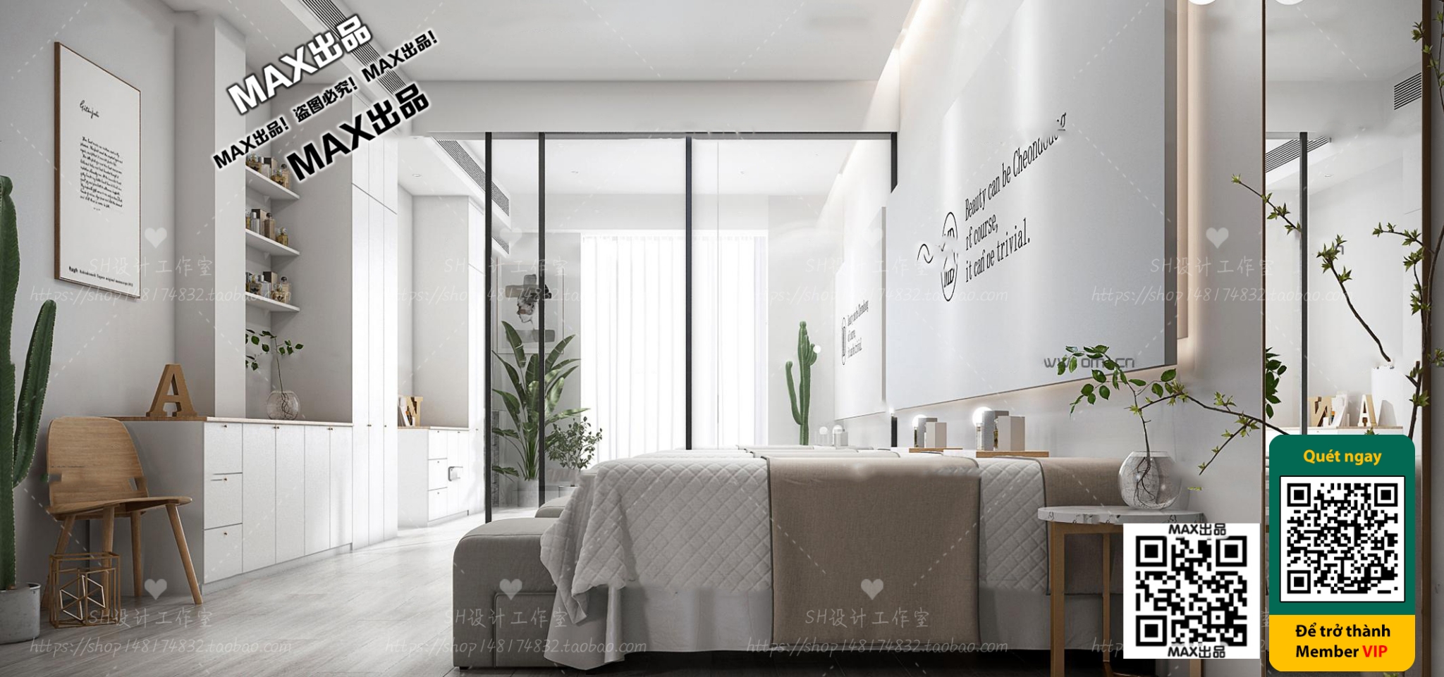 BEAUTY SALON – VRAY / CORONA – 3D MODEL – 4928 - thumbnail 1