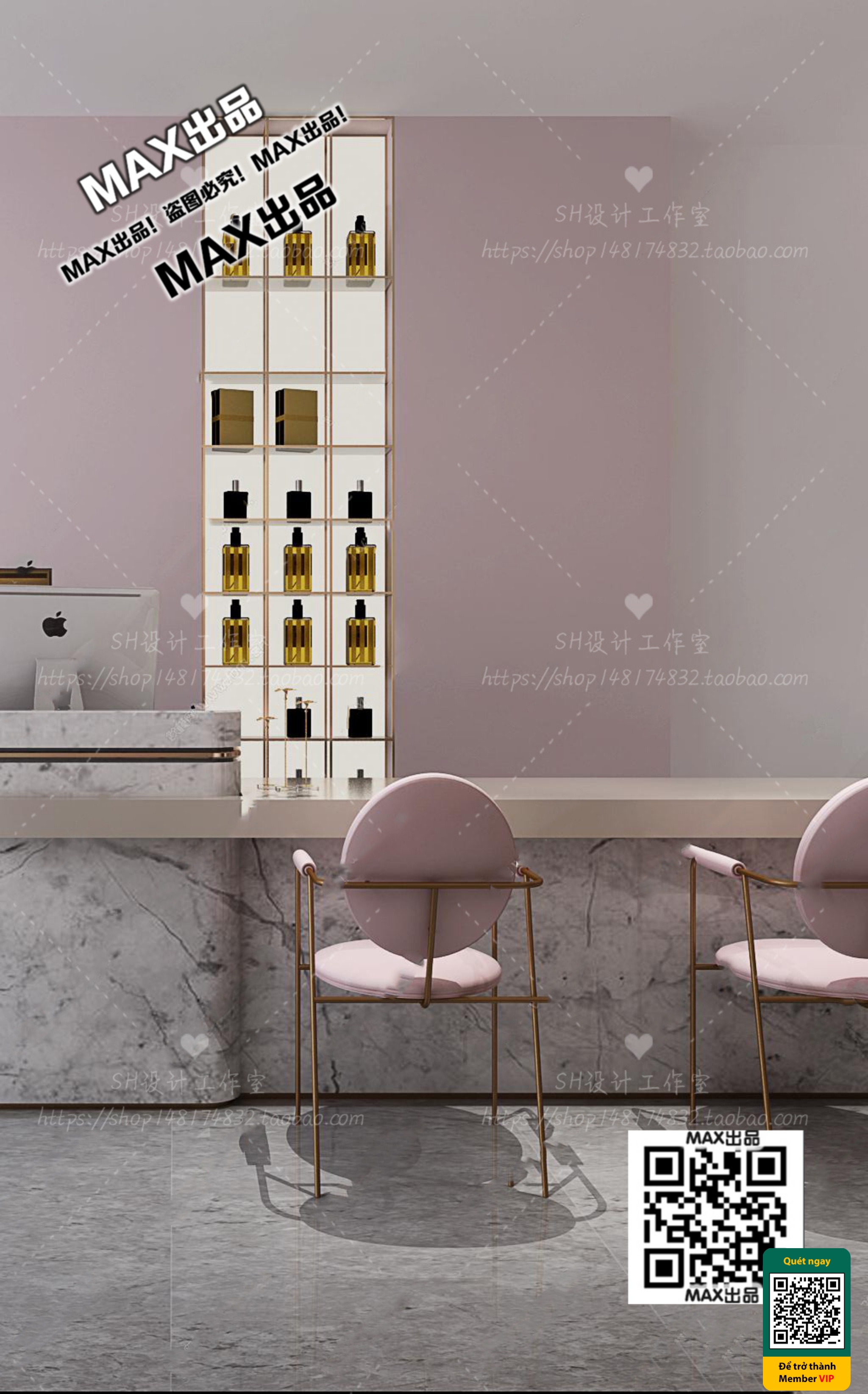 BEAUTY SALON – VRAY / CORONA – 3D MODEL – 4930 - thumbnail 1