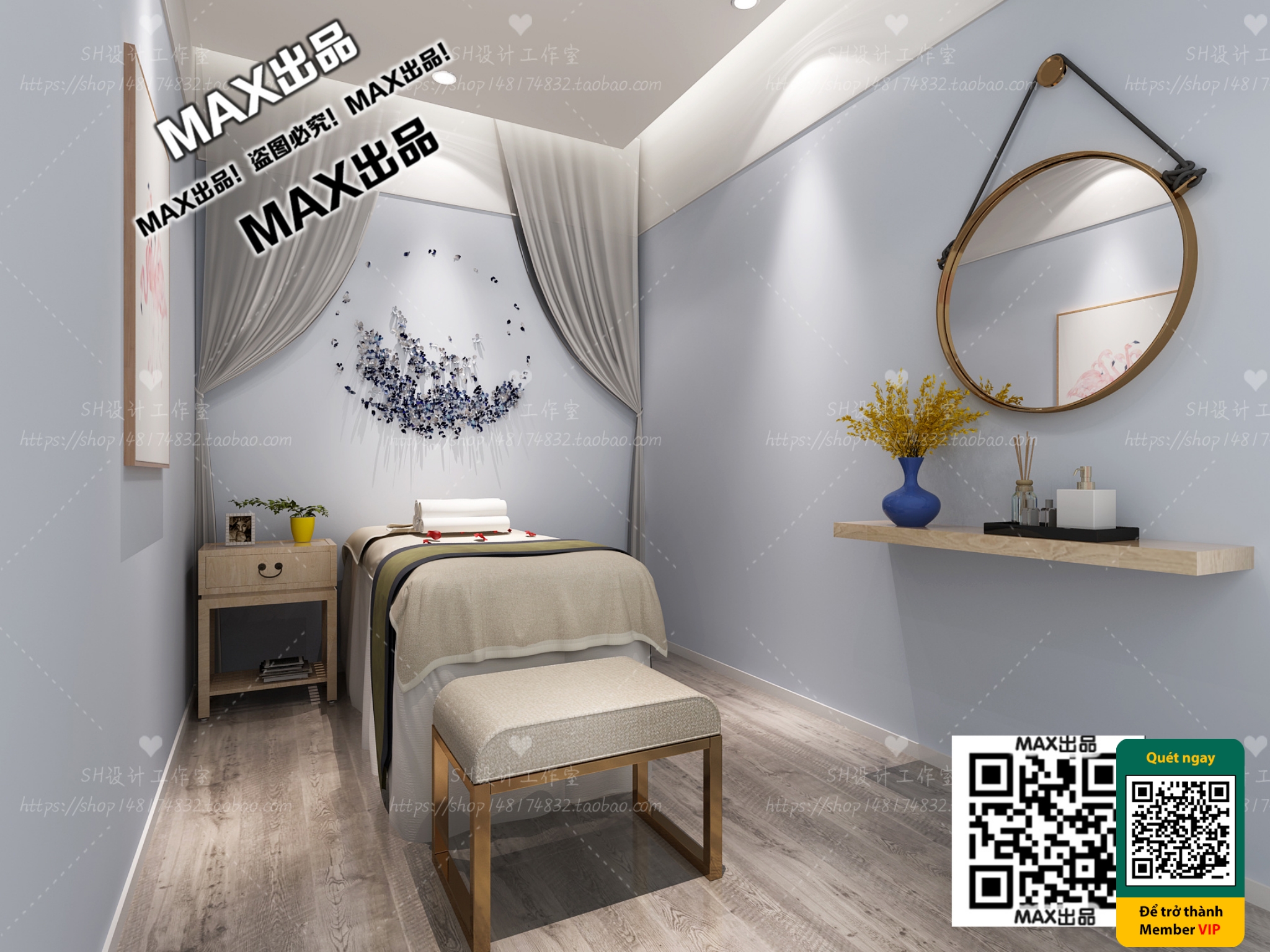 BEAUTY SALON – VRAY / CORONA – 3D MODEL – 4943 - thumbnail 1