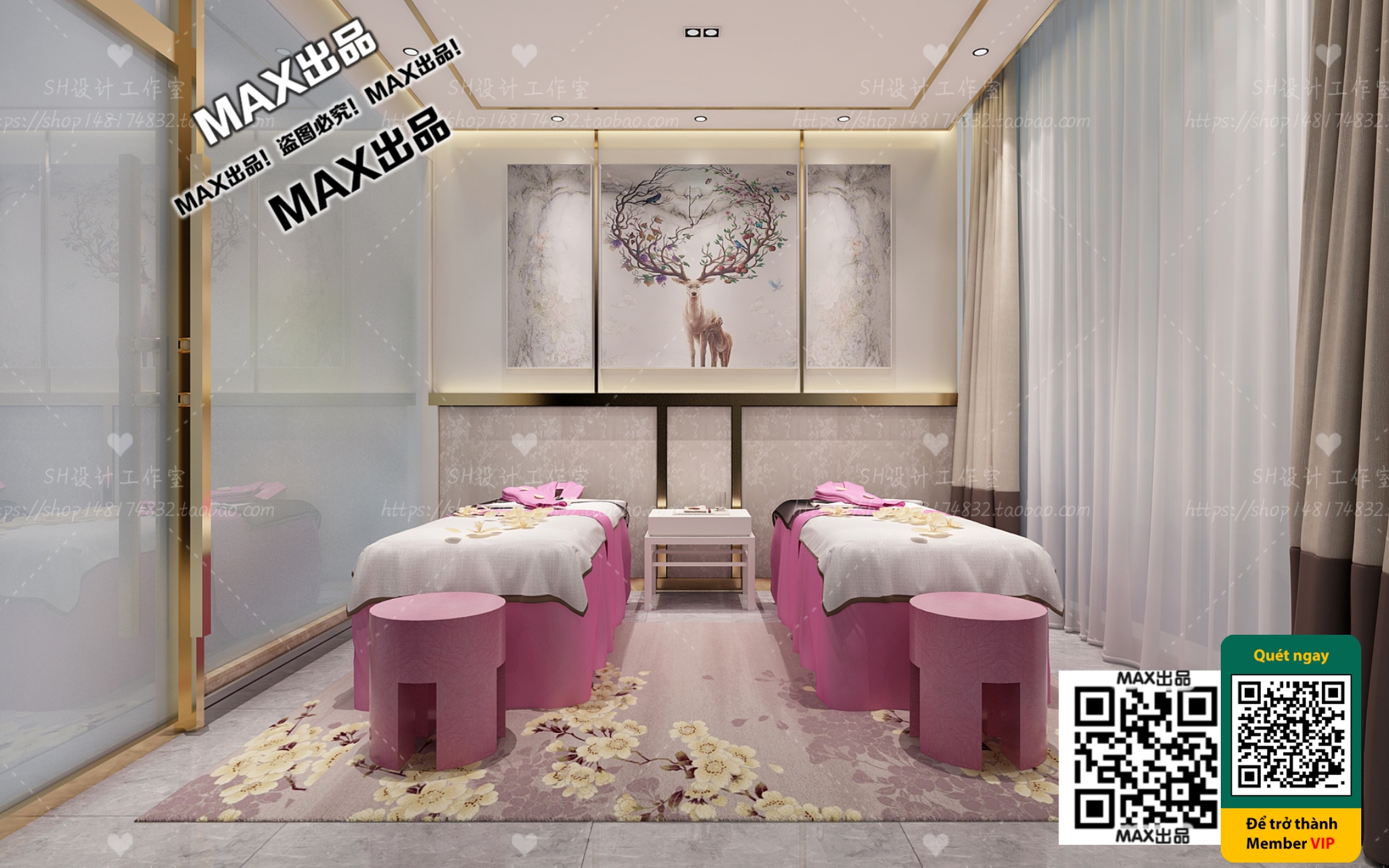 BEAUTY SALON – VRAY / CORONA – 3D MODEL – 4944 - thumbnail 1