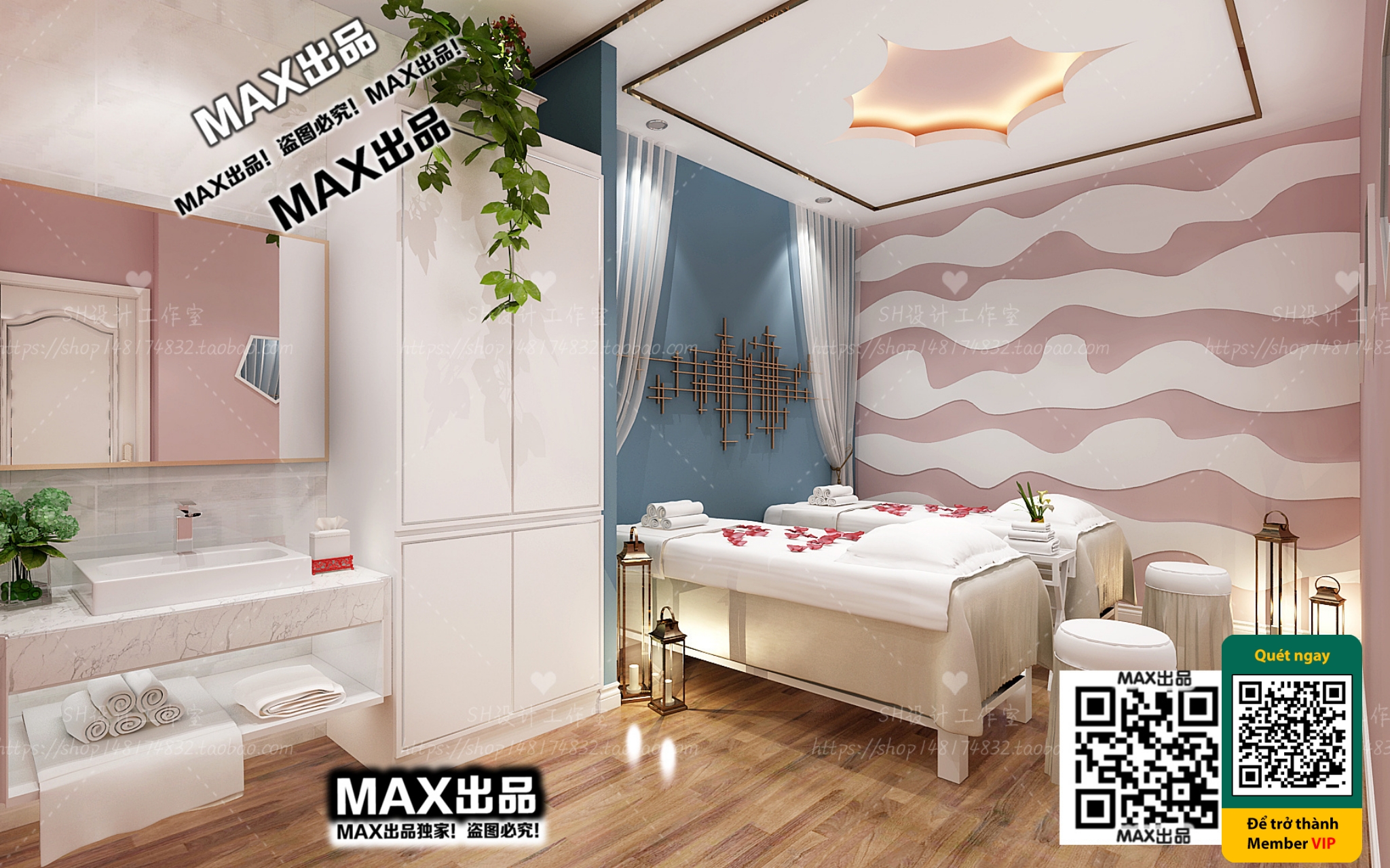 BEAUTY SALON – VRAY / CORONA – 3D MODEL – 4951 - thumbnail 1