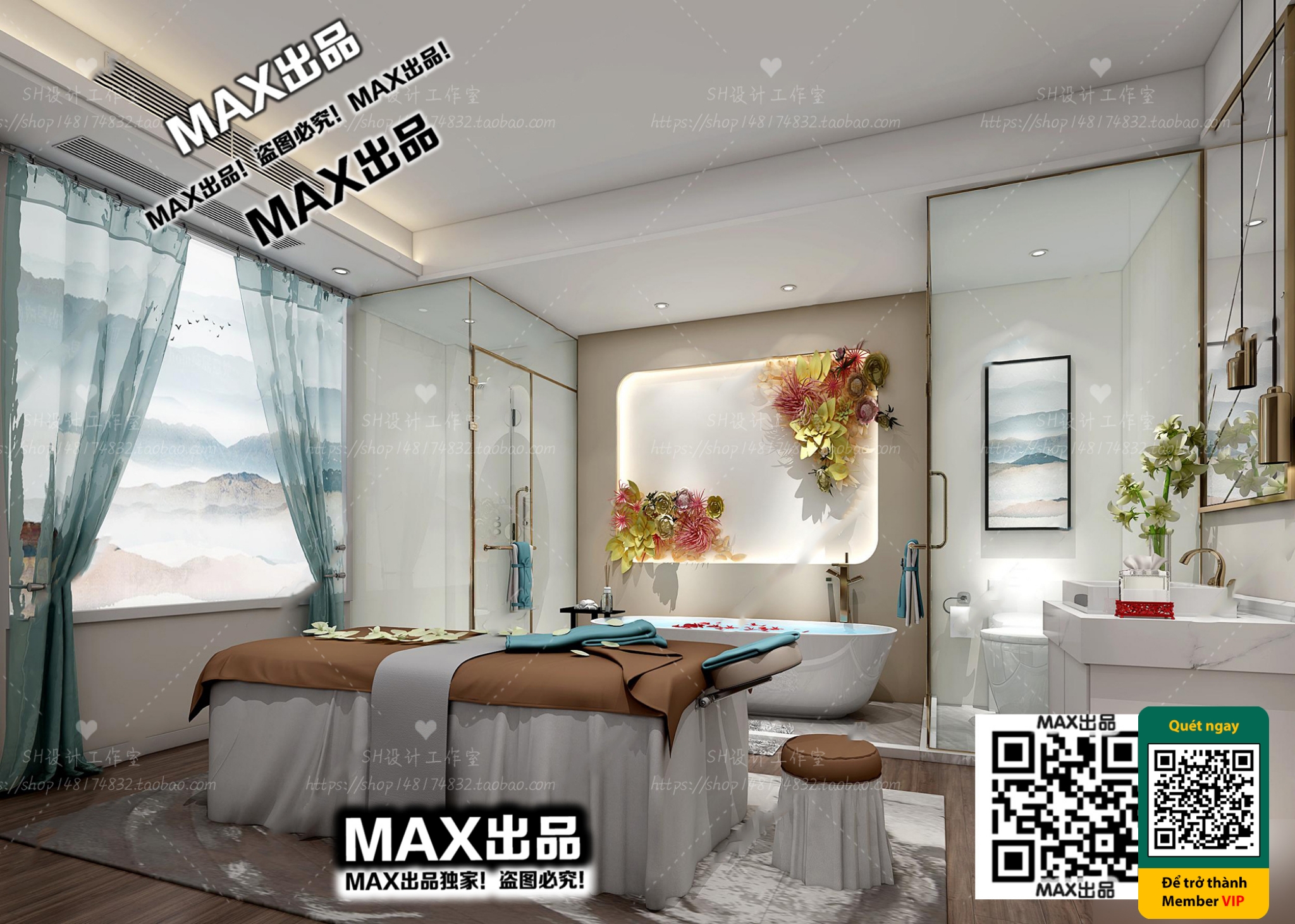 BEAUTY SALON – VRAY / CORONA – 3D MODEL – 4954 - thumbnail 1