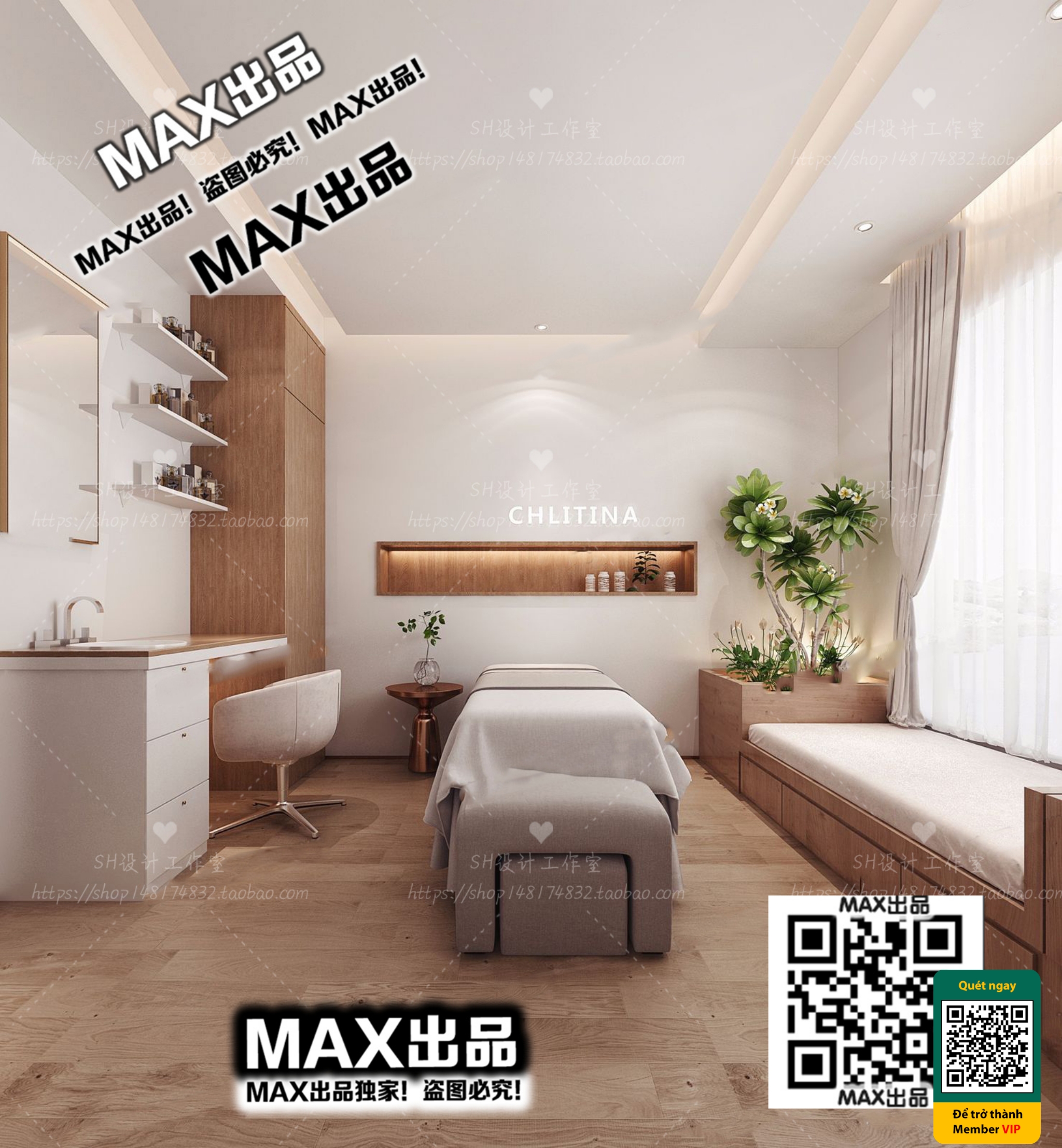 BEAUTY SALON – VRAY / CORONA – 3D MODEL – 4955 - thumbnail 1