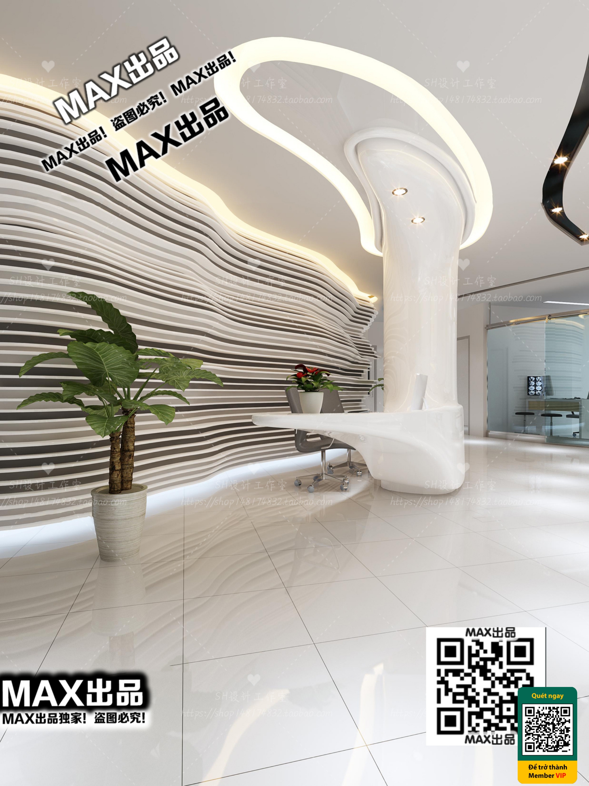 BEAUTY SALON – VRAY / CORONA – 3D MODEL – 4962 - thumbnail 1