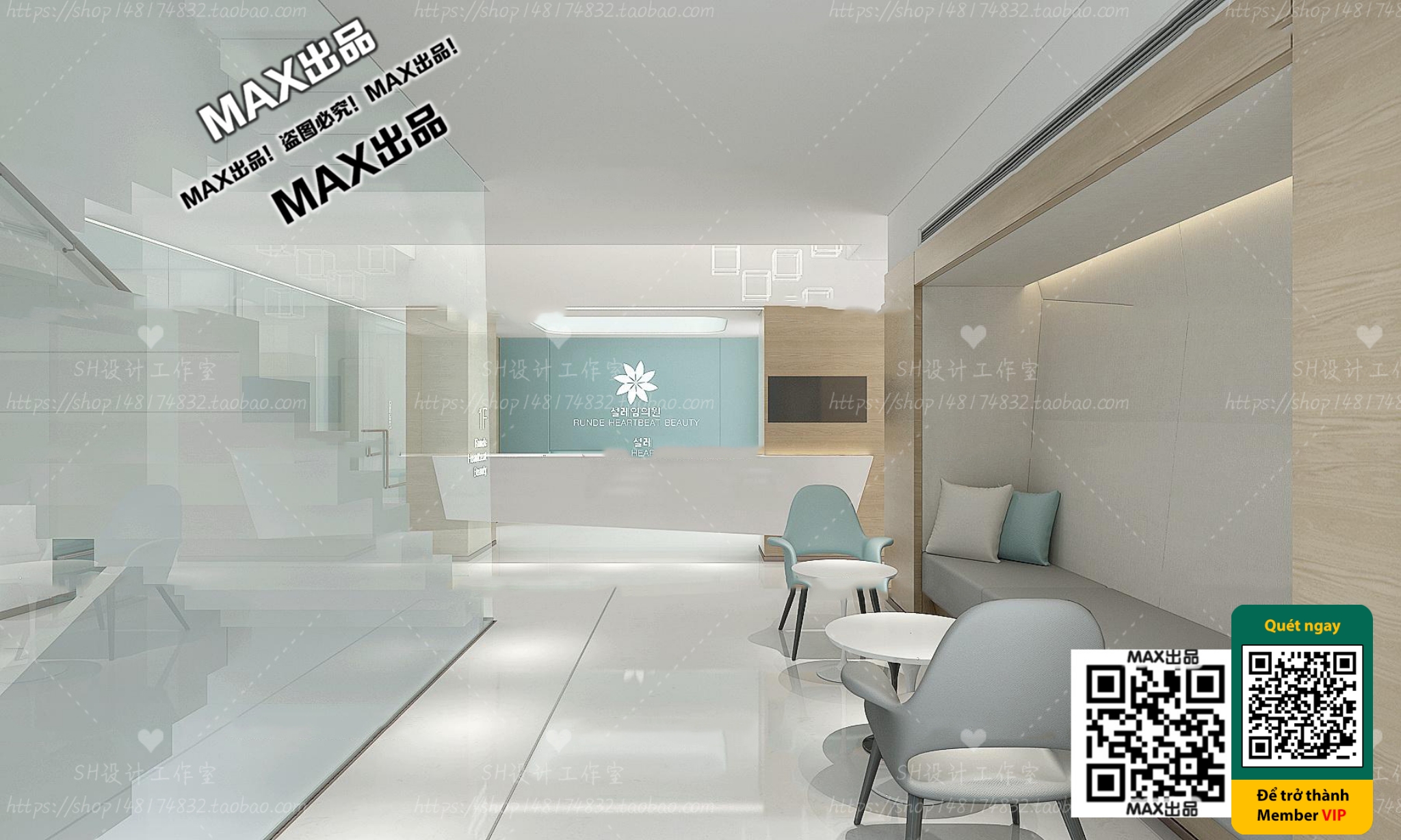 BEAUTY SALON – VRAY / CORONA – 3D MODEL – 4963 - thumbnail 1