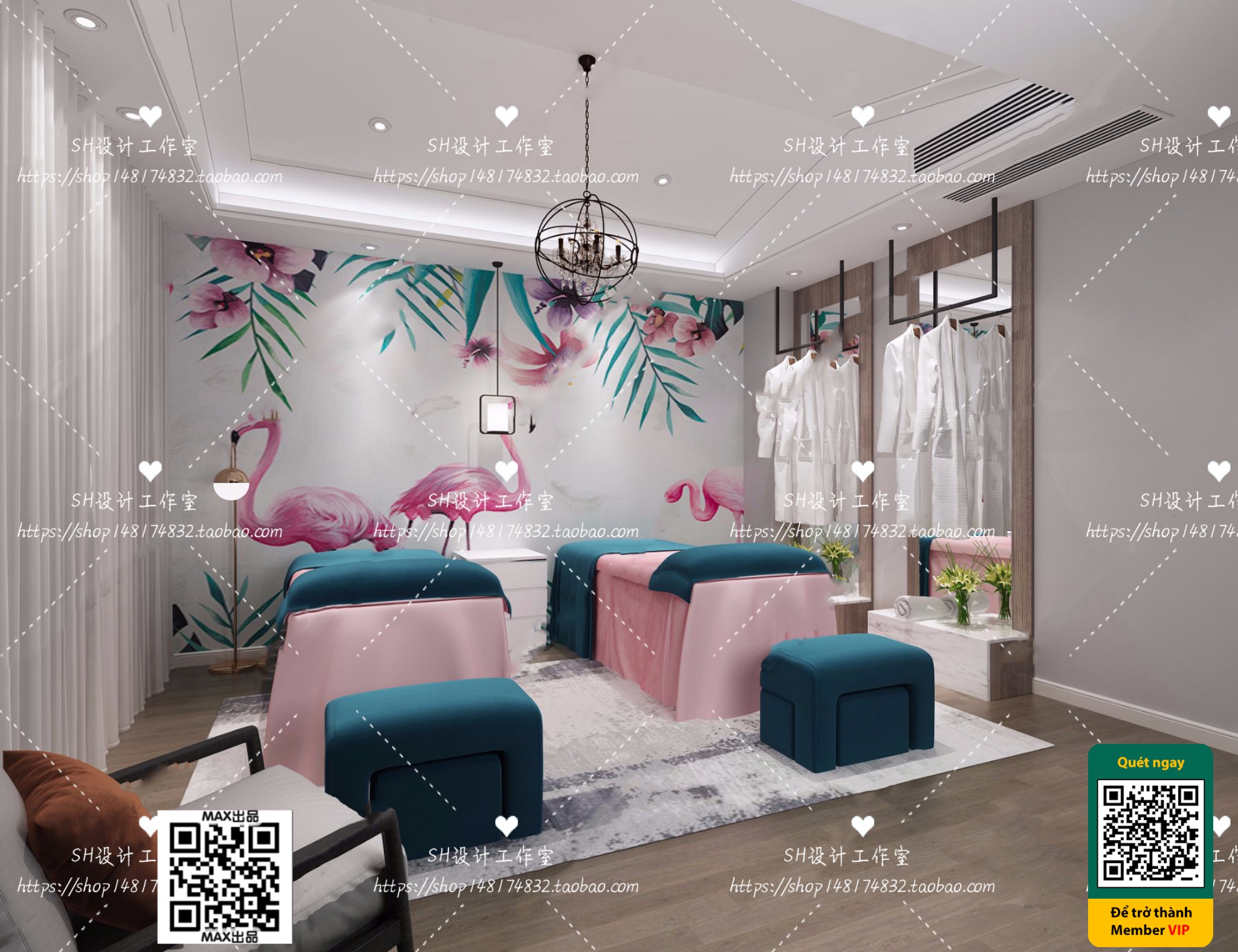 BEAUTY SALON – VRAY / CORONA – 3D MODEL – 4969 - thumbnail 1