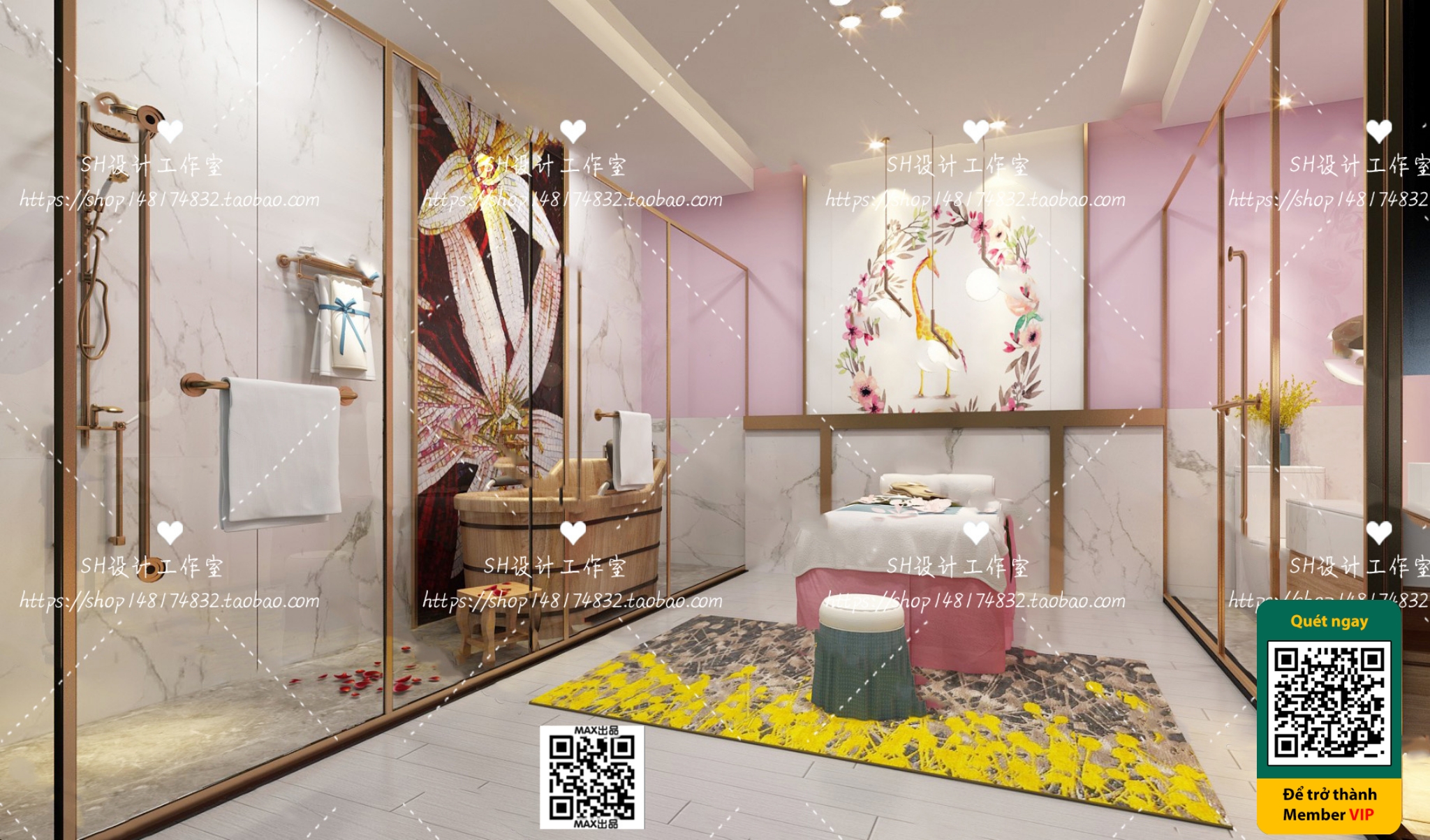 BEAUTY SALON – VRAY / CORONA – 3D MODEL – 4977 - thumbnail 1