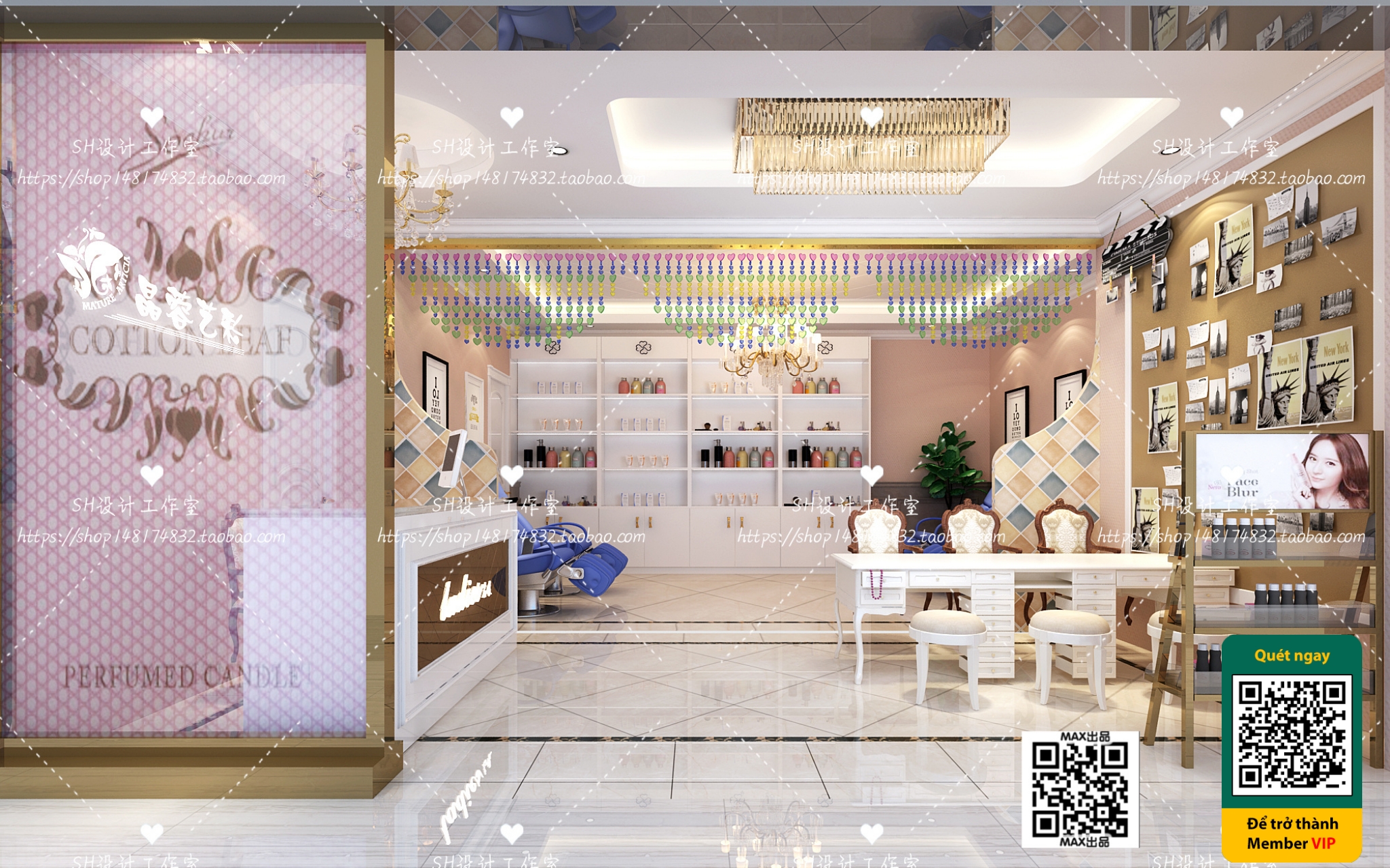 BEAUTY SALON – VRAY / CORONA – 3D MODEL – 4978 - thumbnail 1