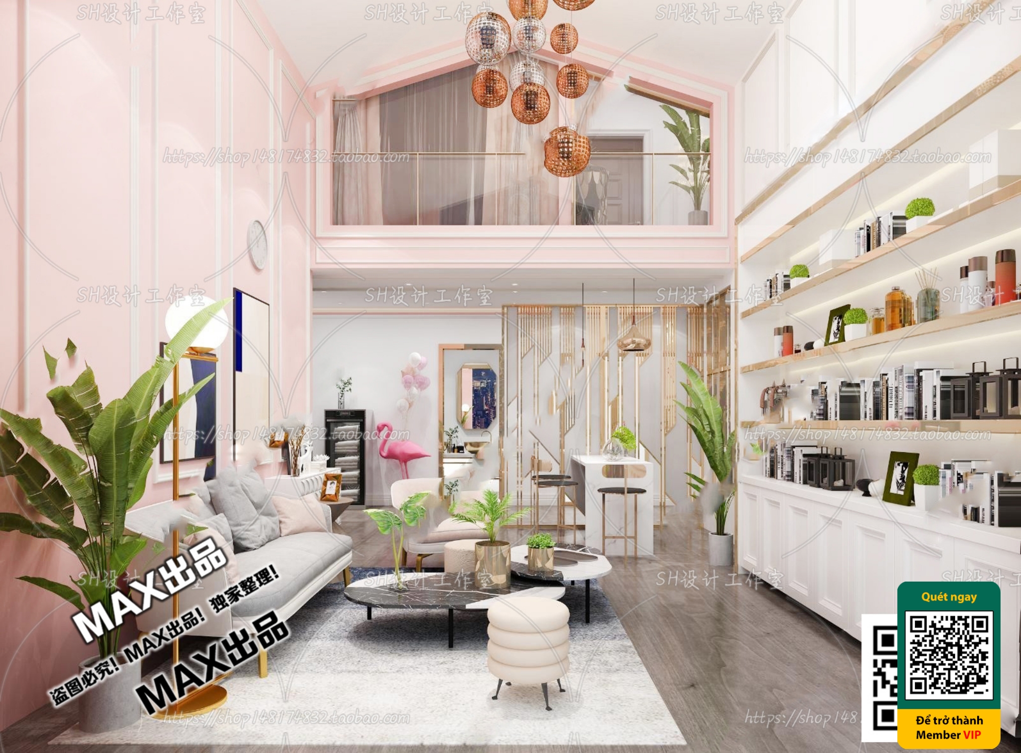 BEAUTY SALON – VRAY / CORONA – 3D MODEL – 4987 - thumbnail 1