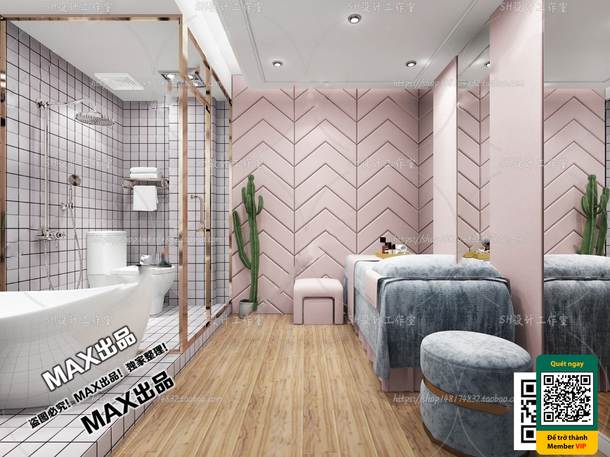 BEAUTY SALON – VRAY / CORONA – 3D MODEL – 5001 - thumbnail 1