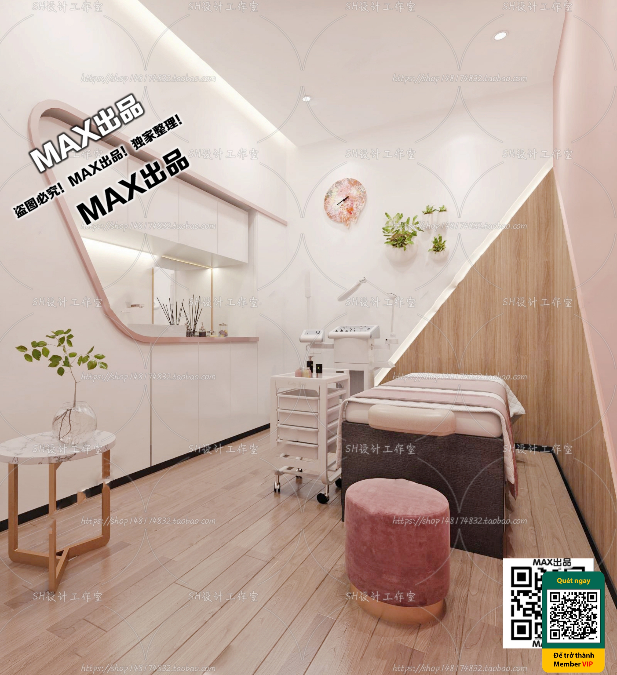 BEAUTY SALON – VRAY / CORONA – 3D MODEL – 5003 - thumbnail 1