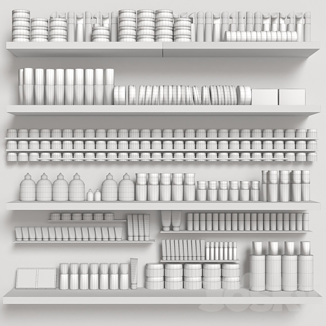 A large set of cosmetics for beauty salons. Makeup 3DSMax File - thumbnail 2