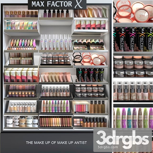 A set of professional cosmetics in a beauty salon or duty free 3 3dsmax Download - thumbnail 1