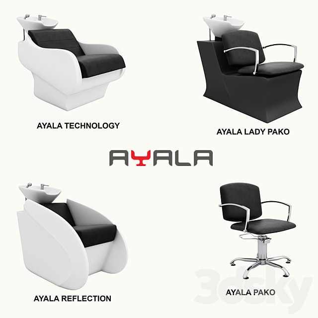 AYALA – hairdresser equipment 3ds Max - thumbnail 1