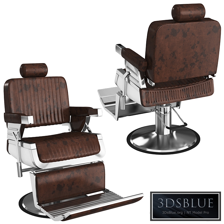 Barber Shop Chair 3DS Max - thumbnail 3