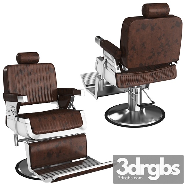 Barber Shop Chair 3dsmax Download - thumbnail 1