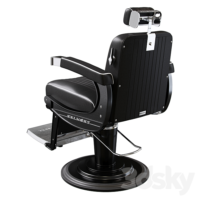 Barbershop chair Belmont apollo 2 3DS Max Model - thumbnail 3