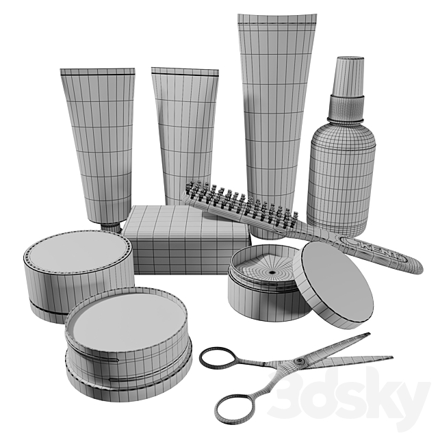 Barbershop set 3DSMax File - thumbnail 3