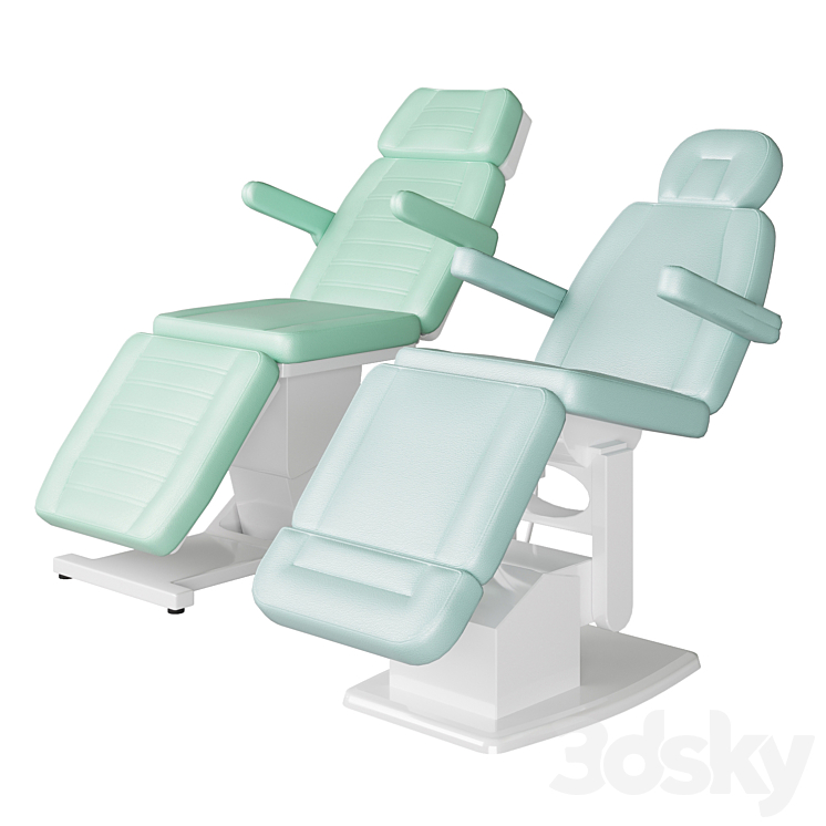beauty chairs 3DS Max Model - thumbnail 1