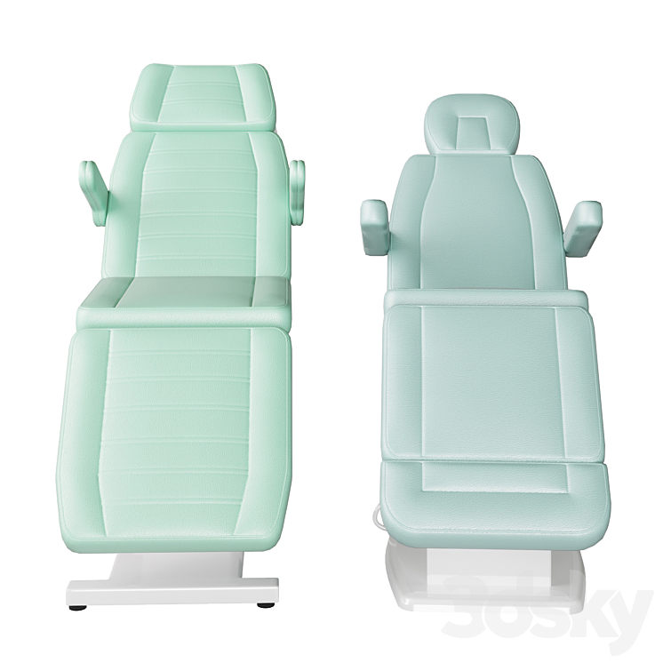 beauty chairs 3DS Max - thumbnail 2