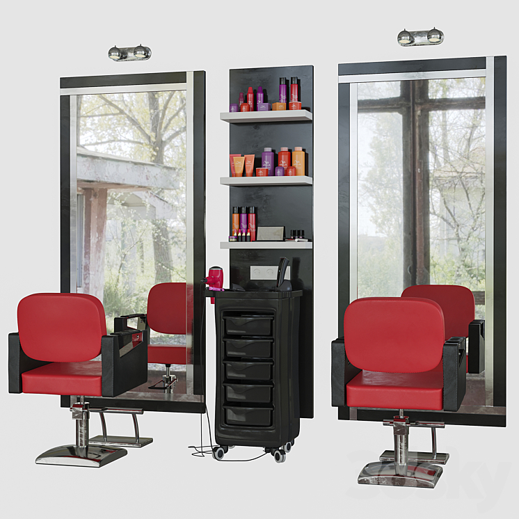 Beauty salon 2 3DS Max - thumbnail 1