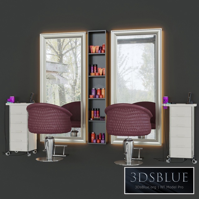 Beauty salon 3 3DS Max - thumbnail 3