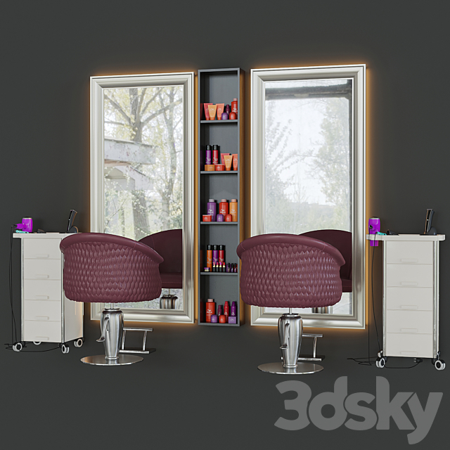 Beauty salon 3 3DSMax File - thumbnail 1