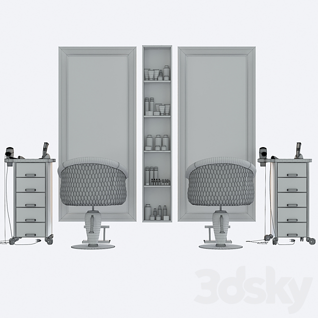 Beauty salon 3 3DSMax File - thumbnail 3