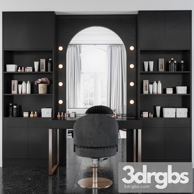 Beauty salon – makeup table 3dsmax Download - thumbnail 1