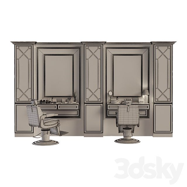 beauty salon set 010 3DSMax File - thumbnail 6