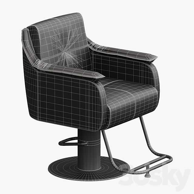 Chair for beauty salon Yoocell OC5139 3DS Max Model - thumbnail 7