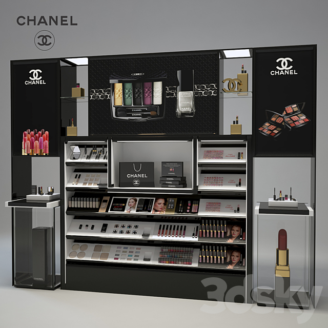 Chanel Cosmetics Display 3DSMax File - thumbnail 1