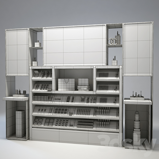 Chanel Cosmetics Display 3DSMax File - thumbnail 3