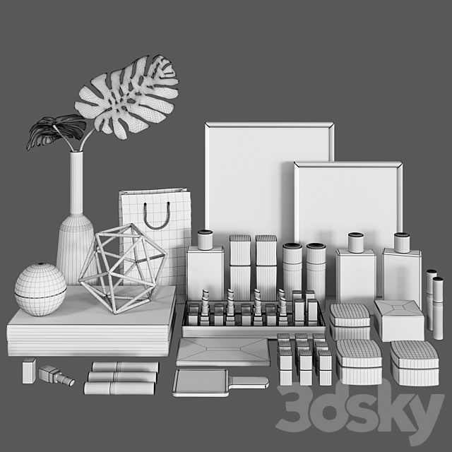 Chanel Decorative Set 3DSMax File - thumbnail 3