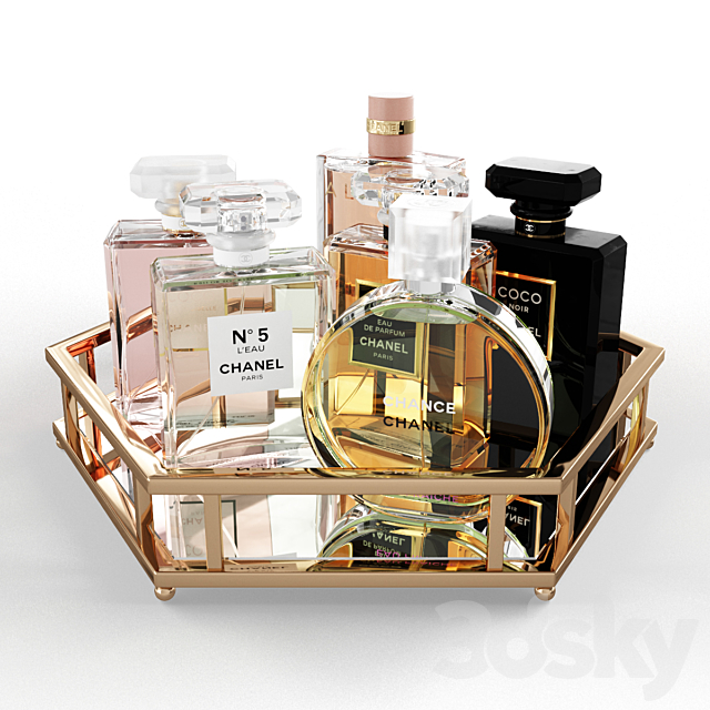 CHANEL Perfume Collection 3 3DSMax File - thumbnail 1