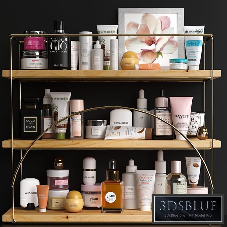 Collection of cosmetics for beauty salons shops or bathrooms 3DS Max - thumbnail 3