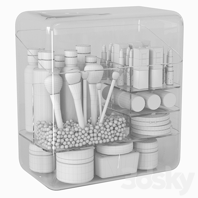 Cosmetic set for bathroom or beauty salon 200 3ds Max - thumbnail 2