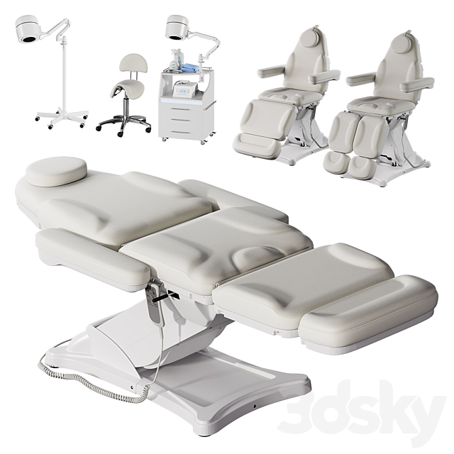 Cosmetology and pedicure chair P70 3ds Max - thumbnail 1