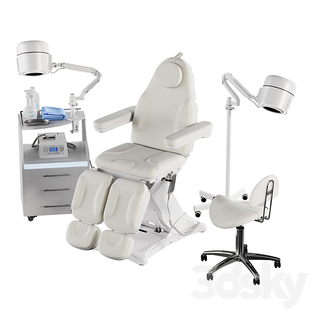 Cosmetology and pedicure chair P70 3ds Max - thumbnail 2