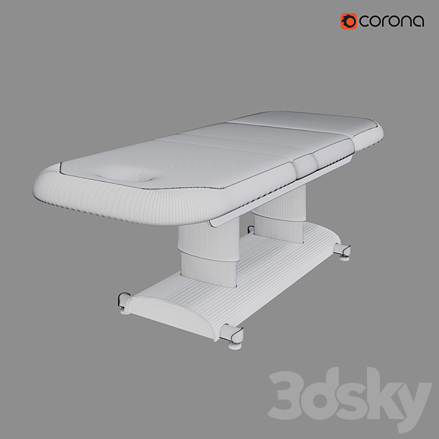 Electric folding massage bed GEMYA (Lemi Group) 3DSMax File - thumbnail 4