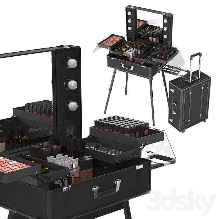 makeup artist suitcase 3DS Max - thumbnail 1