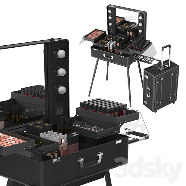 makeup artist suitcase 3DSMax File - thumbnail 1