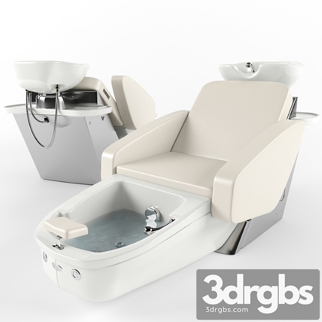 Maletti mercury air massage wash unit with pedicure bowl - thumbnail 1