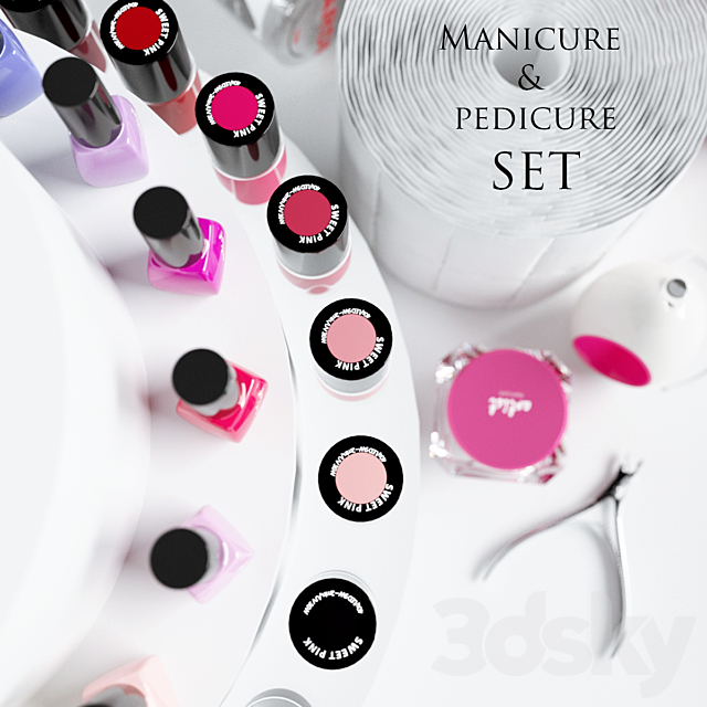 Manicure & Pedicure set 3DS Max Model - thumbnail 3