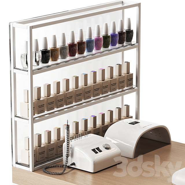 Manicure salon 3 3DS Max Model - thumbnail 3