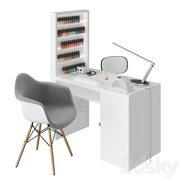 Manicure table 3DS Max - thumbnail 1