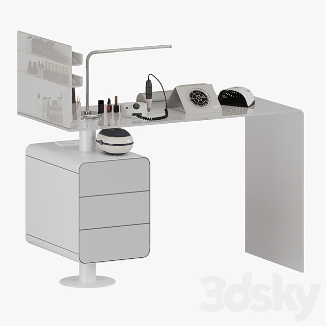 Mano Manicure table 3ds Max - thumbnail 2